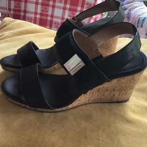 Calvin Klein wedge sandals 7